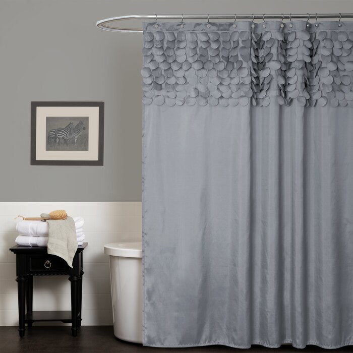 72'' H X 72'' W Delozier Solid Color Single Shower Curtain