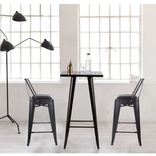 Black Delpha Counter Stool (Set of 4)