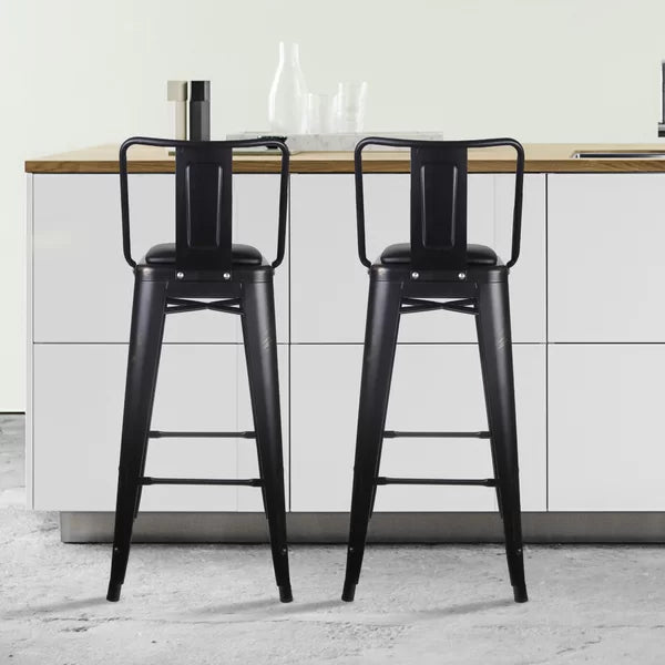 Black Delpha Counter Stool (Set of 4)