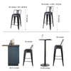 Black Delpha Counter Stool (Set of 4)