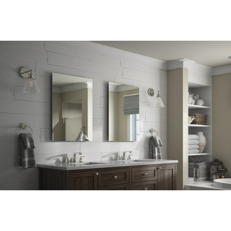 31" x 24" Delta Rectangular Standard Float Mount Frameless Bathroom/Vanity Mirror KB589