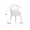Black Demi-Lee Solid Wood Windsor Back Side Chair (Set of 2)