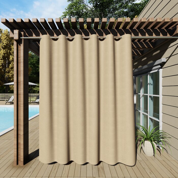 52" W x 96" L Dencie Polyester Curtain, (Set of 2)