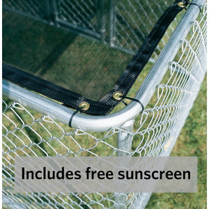 Derek Steel Chain Link Portable Yard Kennel - 48" x 72" x 72"(#117)