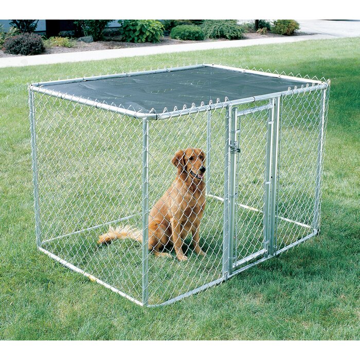 Derek Steel Chain Link Portable Yard Kennel - 48