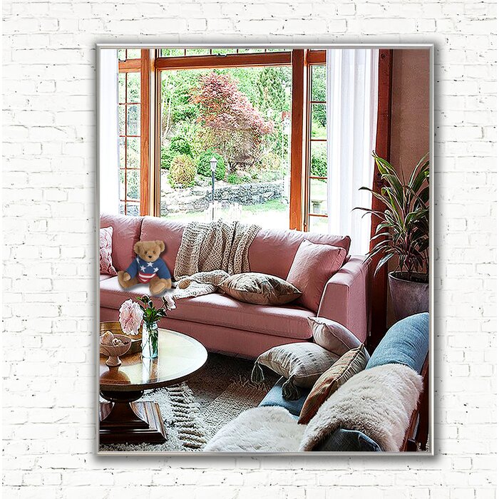 29.75" H x 64.75" W Derosier Rectangle Metal Wall Mirror