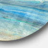 'Ocean Mineral Waves' Nautical & Coastal Metal Circle Wall Art - 23 x 23 - disc of 23 inch
