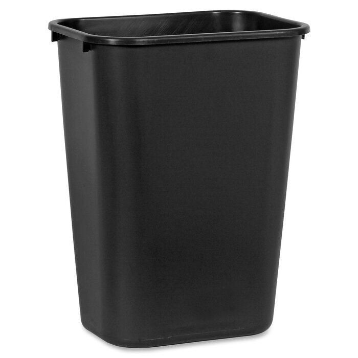 Deskside 10.25 Gallon Trash Can, Black (#837)