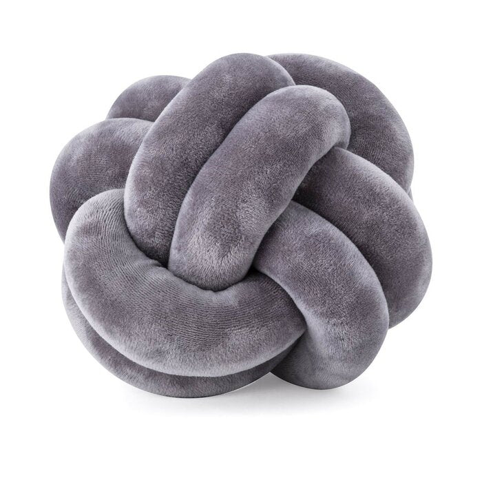 9" H x 9" W Gray/White Desroches Throw Pillow (set of 3) EE608