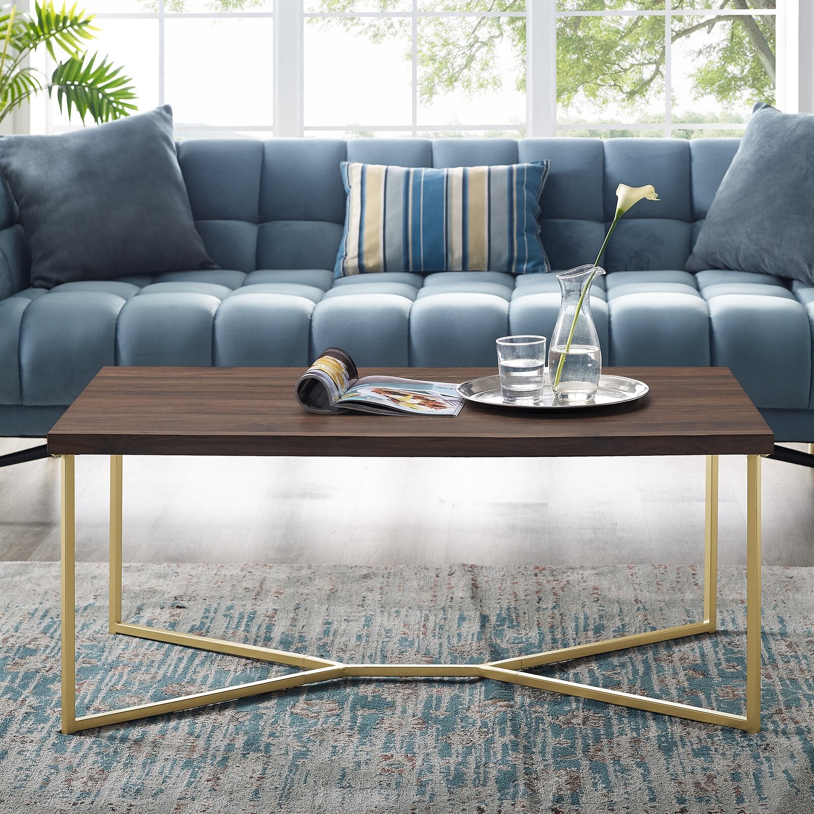Devito cross legs coffee cheap table