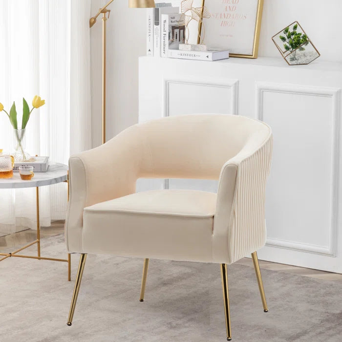 28.5'' Wide Tufted Velvet Barrel Chair