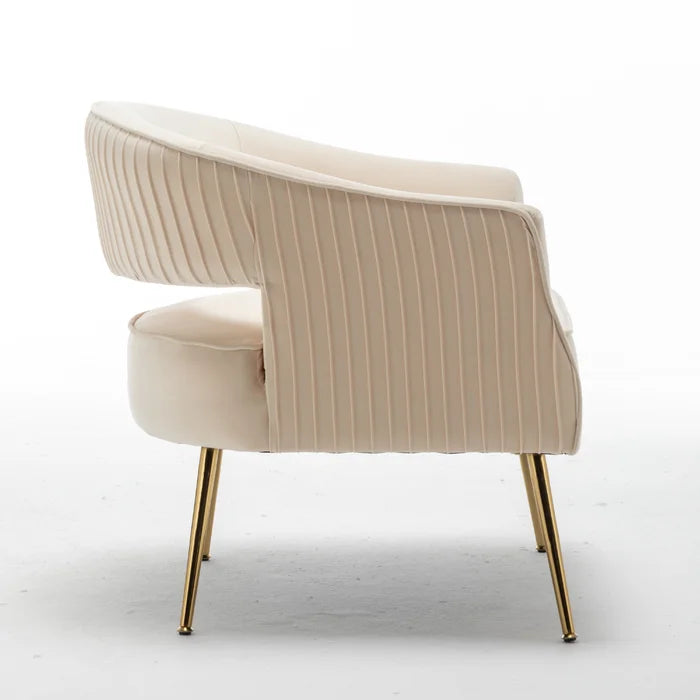 28.5'' Wide Tufted Velvet Barrel Chair