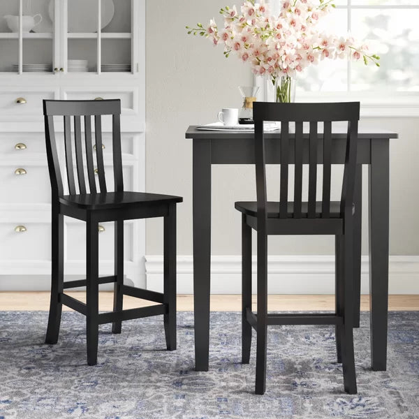 Black Diamondback Counter Stool (Set of 2)