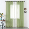 Diller Solid Color Semi Sheer Grommet Curtain Panels (Set of 2)