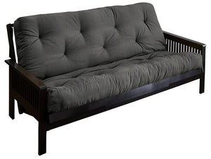 Dipietro Textured Late Polyester 6" Futon Mattress, Gray - Full **Mattress Only** (#K2869)