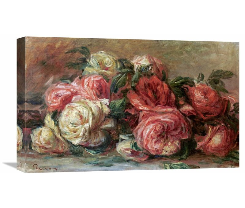 22.46" H x 36" W x 1.5" D Discarded Roses by Pierre-Auguste Renoir - Print on Canvas