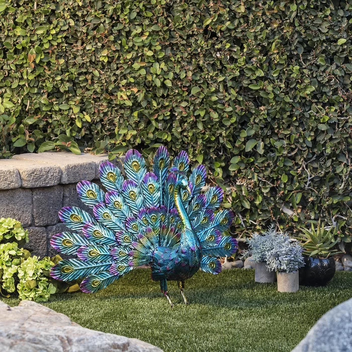 Divi Metal Peacock Statue