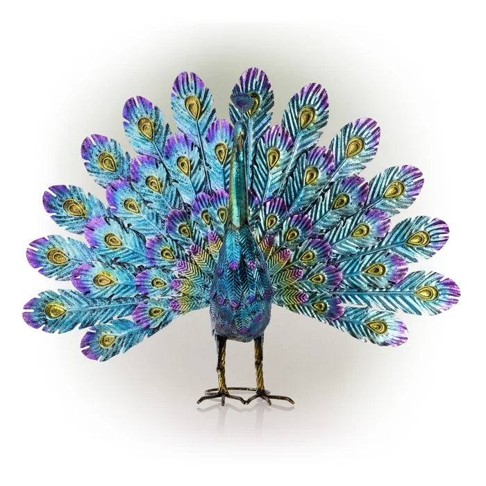 Divi Metal Peacock Statue