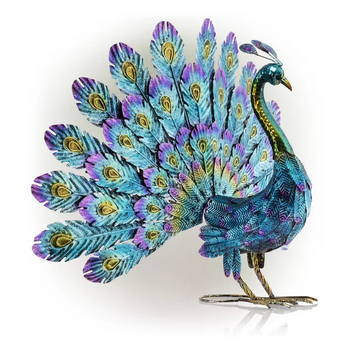 Divi Metal Peacock Statue