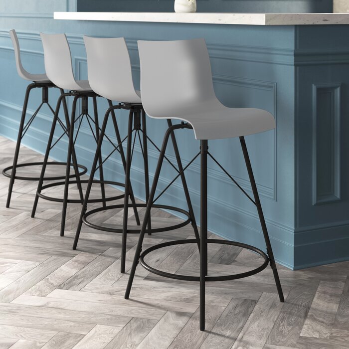 Dobbins Swivel Bar Stool (30” Seat Height) (Set of 4) Salvage & Co Indy