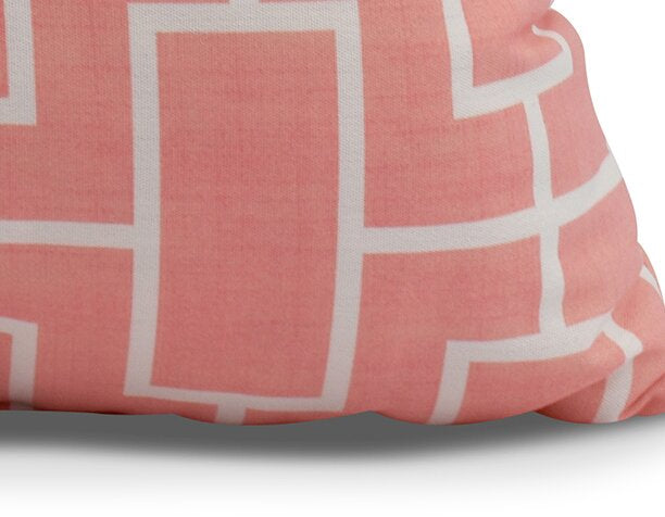 16" x 16" Coral Donalsonville Square Pillow Cover and Insert AT100