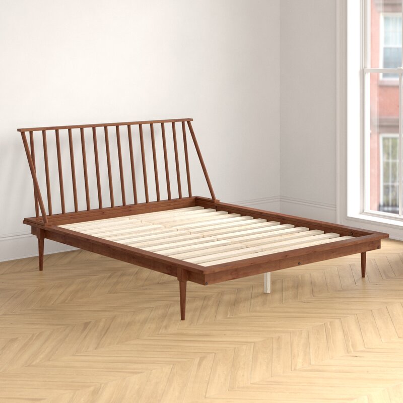 Dorinda Solid Wood Platform Bed - Queen - #8539T