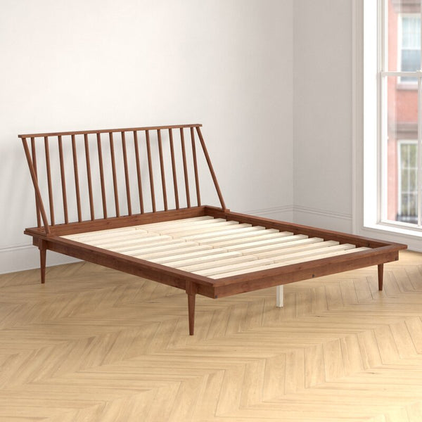 Dorinda solid wood platform sales bed