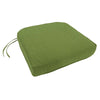 Double-Piped Indoor/Outdoor Sunbrella Contour Chair Cushion with Ties and Zipper