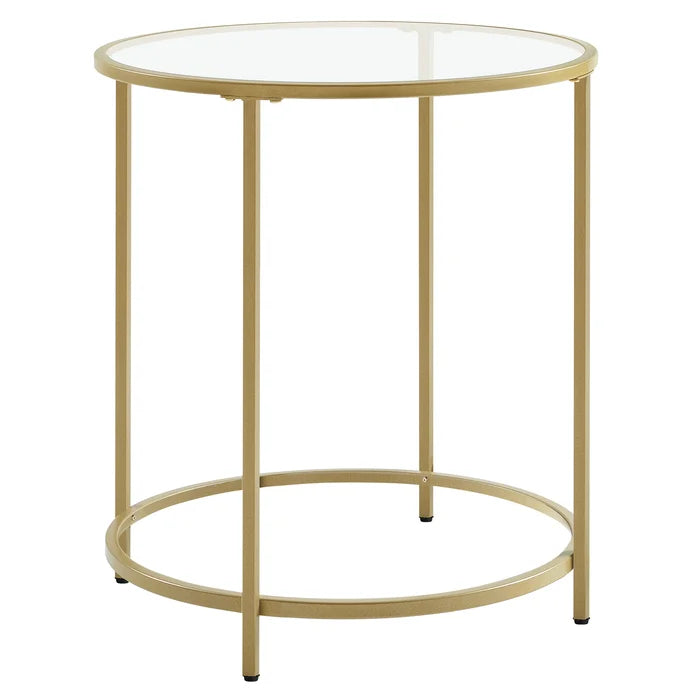 Doynton 21.6'' Tall Glass End Table