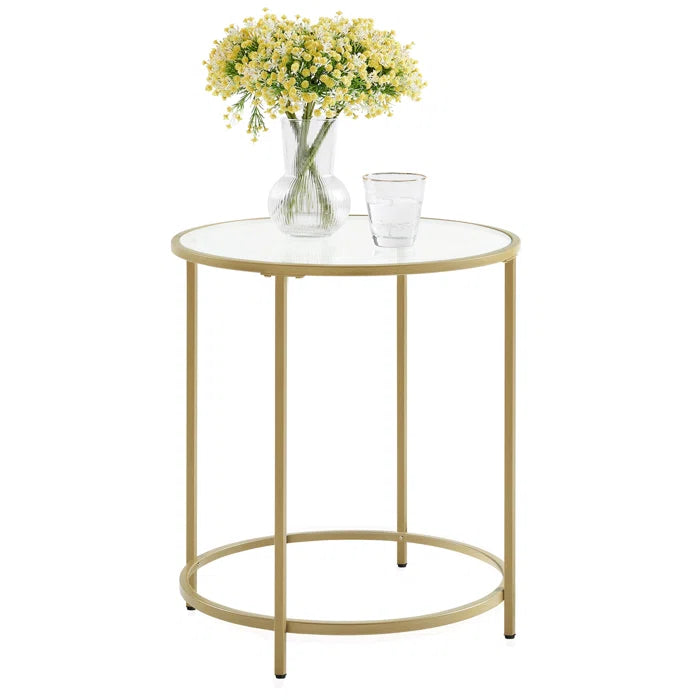 Doynton 21.6'' Tall Glass End Table