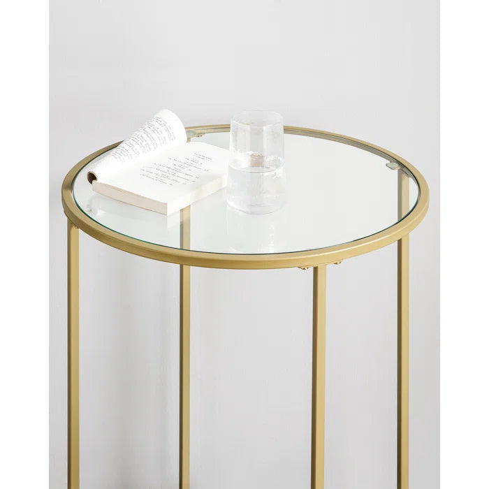 Doynton 21.6'' Tall Glass End Table