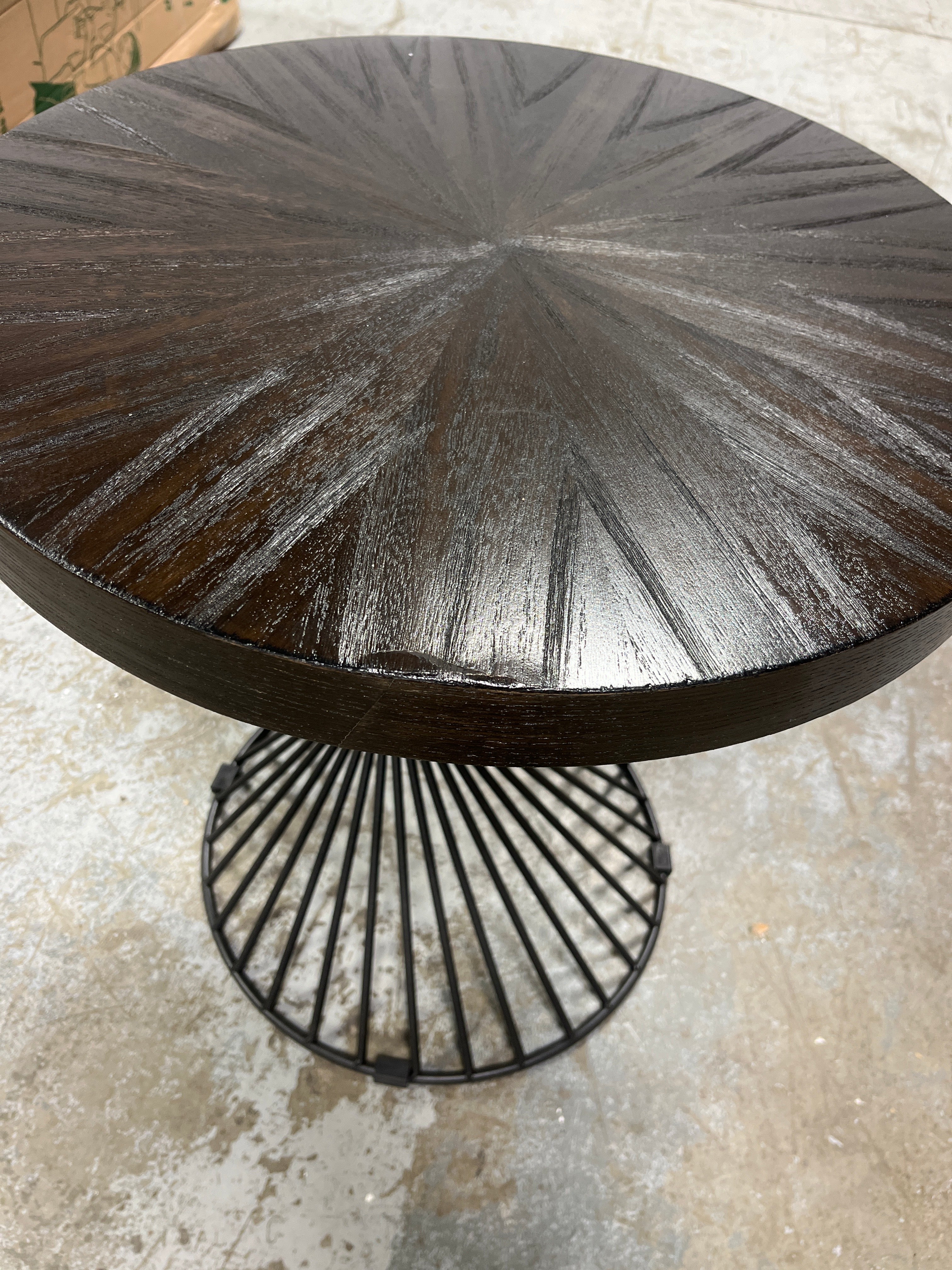Abigail Tall Drum End Table