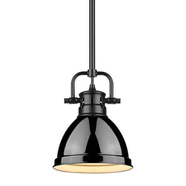 Black Drakeford 1 - Light Single Dome Pendant