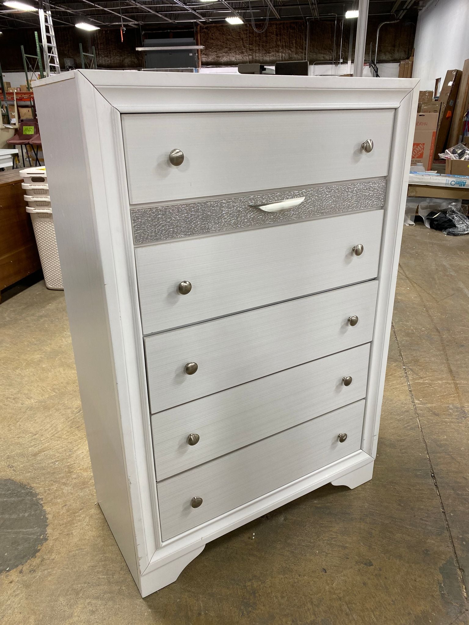 White Olney 6 Drawer 34'' W Chest KBO324