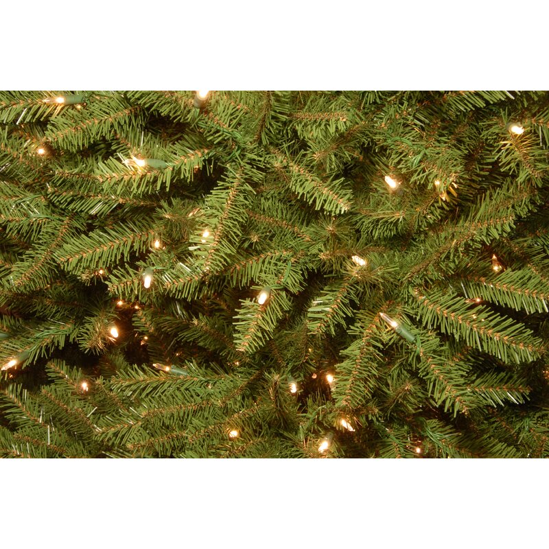 6.5' H Dunhill Fir Green Artificial Christmas Tree with Color + Clear Lights