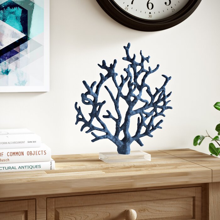 Dunlap Coastal Branched Coral Figurine, Blue (#408)