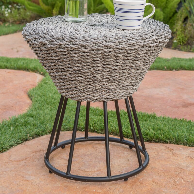 Dunmurry Outdoor Wicker End Table 2378