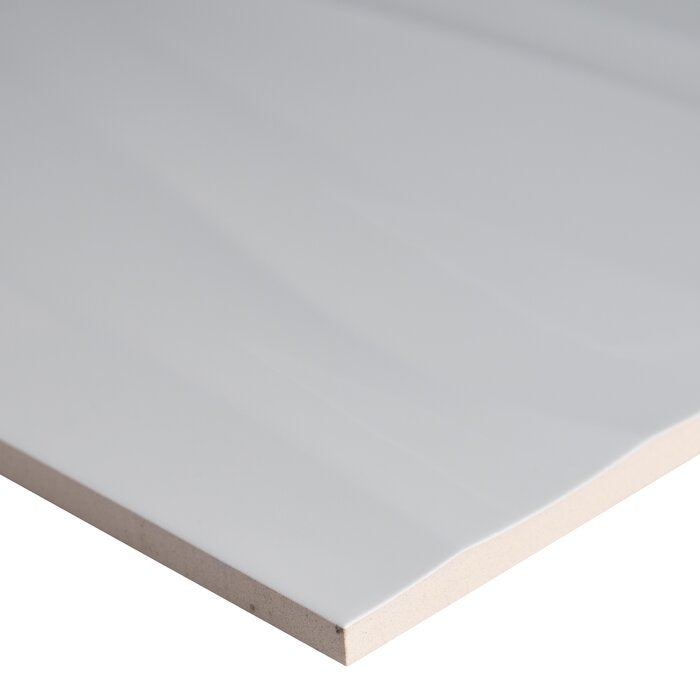 4 Boxes - Dymo 12" x 24" Ceramic Fabric Look Tile, White - Approx. 64 Square Feet (#K5068 - 4 BOXES)