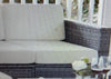 Sea Island 6 Piece Wicker Conversational Set In Gray