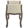 AVAIL VINTAGE FRENCH UPHOLSTERED FABRIC BENCH