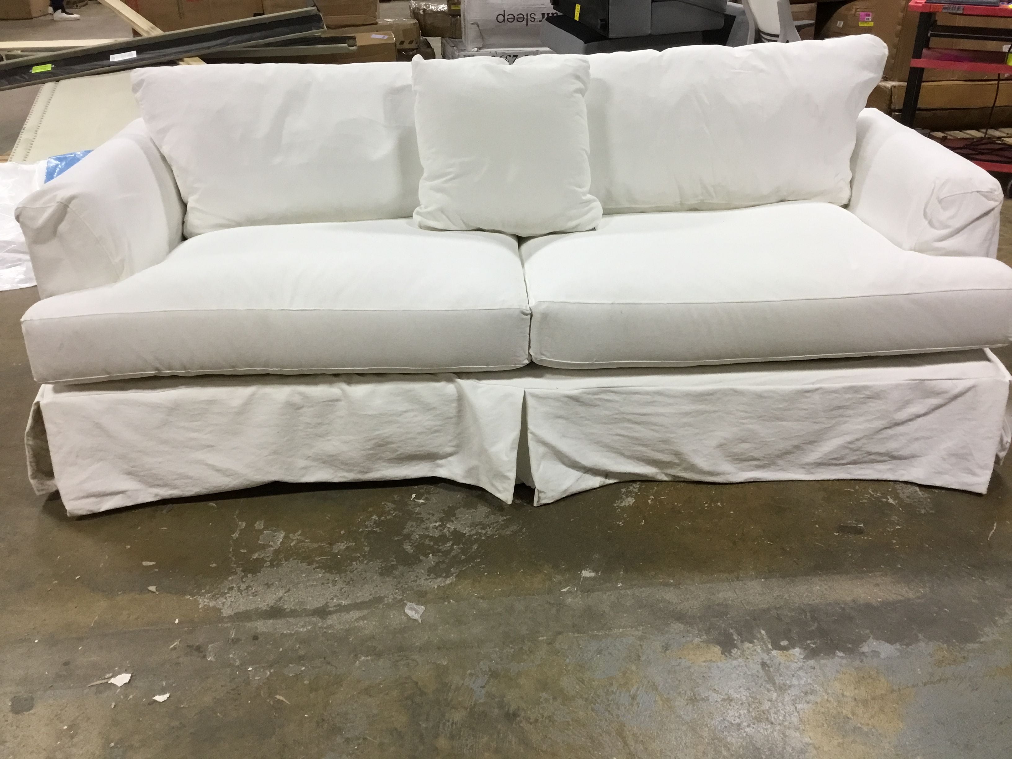 Carly recessed deals arm sofa bed