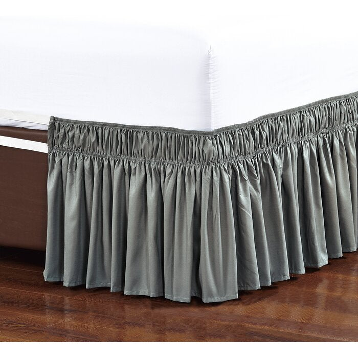 Easy Wrap Platform Free Dust Ruffle 16" Bed Skirt TWIN B58-EE464