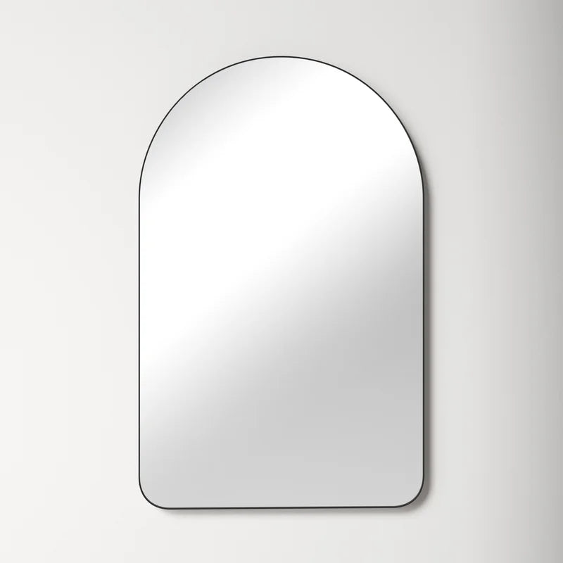 Eaton Arch/Crowned Top Metal Mirror Salvage & Co Indy