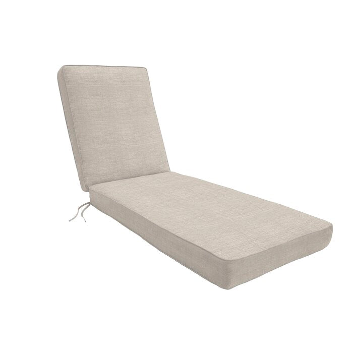 1 Piece Outdoor Sunbrella Seat/Back Cushion, 2.5" H x 23" W x 75" D