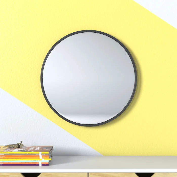 35" x 35" Black Elberta Modern & Contemporary Bathroom/Vanity Mirror