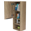 Weathered Oak  Eliasib Surface Mount Frameless Medicine Cabinet MG287