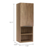 Weathered Oak  Eliasib Surface Mount Frameless Medicine Cabinet MG287