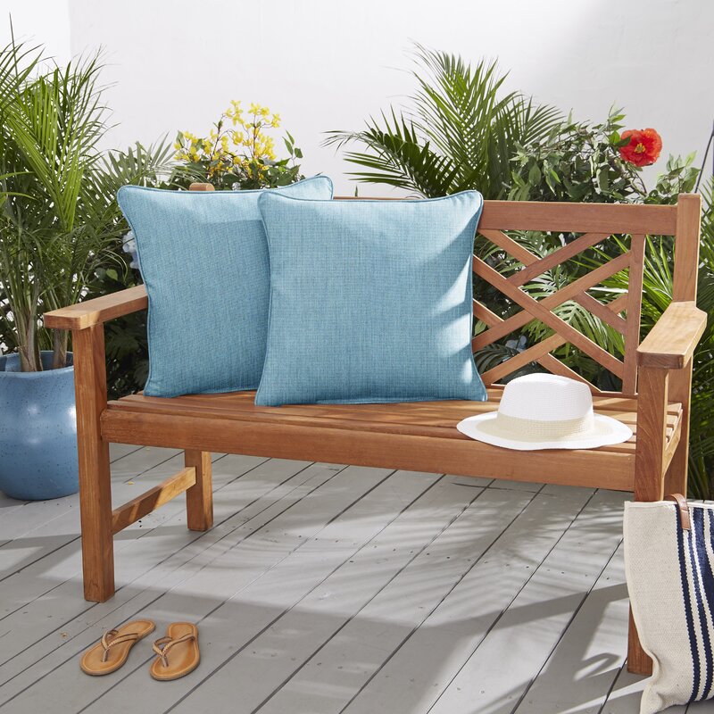 16" x 16" Elisbeth Outdoor Square Pillow Cover & Insert (Set of 2)