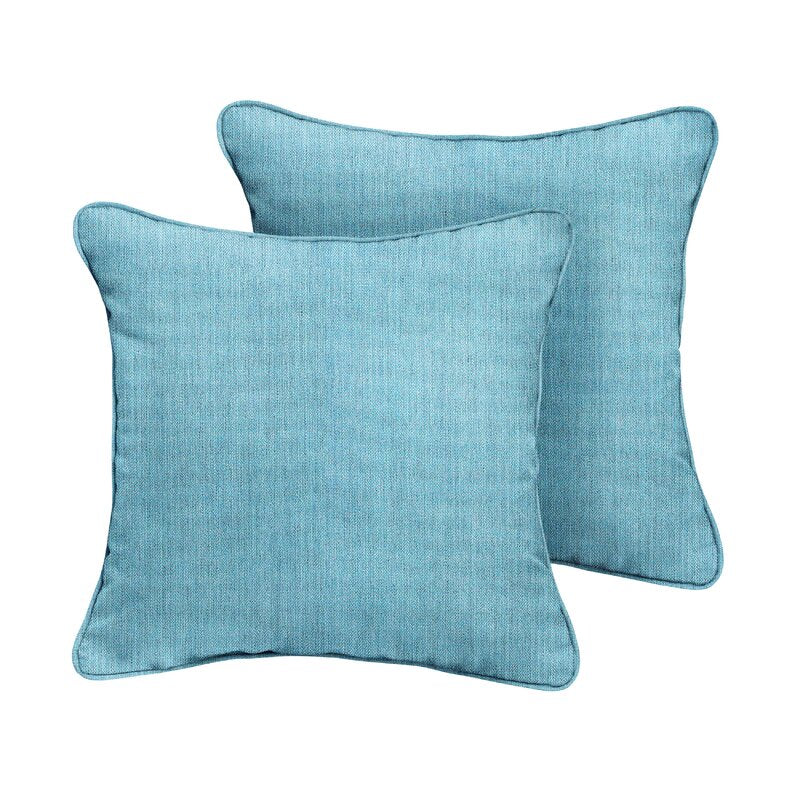 16" x 16" Elisbeth Outdoor Square Pillow Cover & Insert (Set of 2)