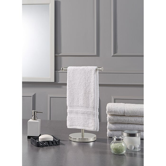16.5'' H x 11.4'' L x 6.6'' D Elite Countertop Towel Stand
